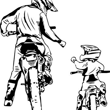 Artwork thumbnail, Dad and son motocross by parasta