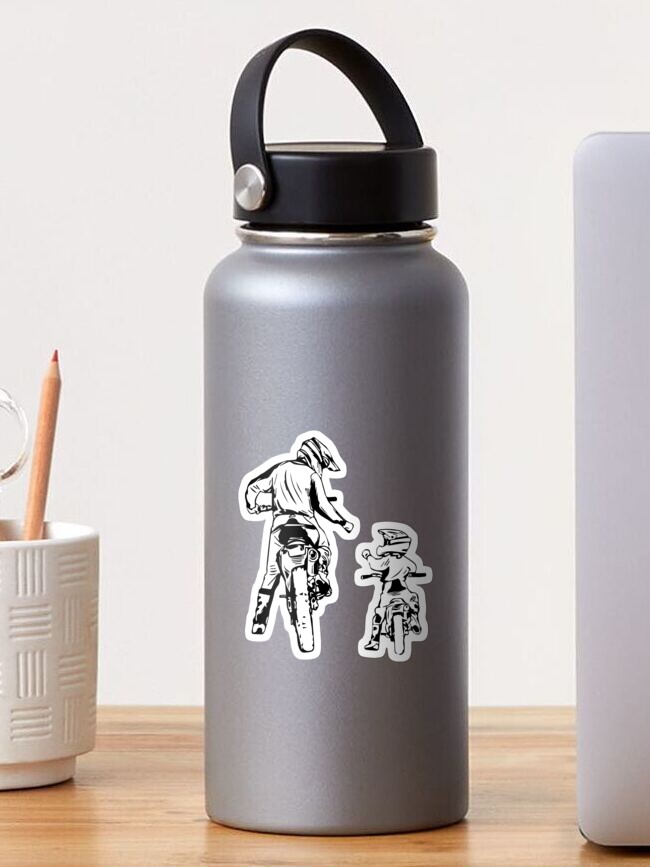 Thumbnail 1 of 3, Sticker, Dad and son motocross designed and sold by parasta.