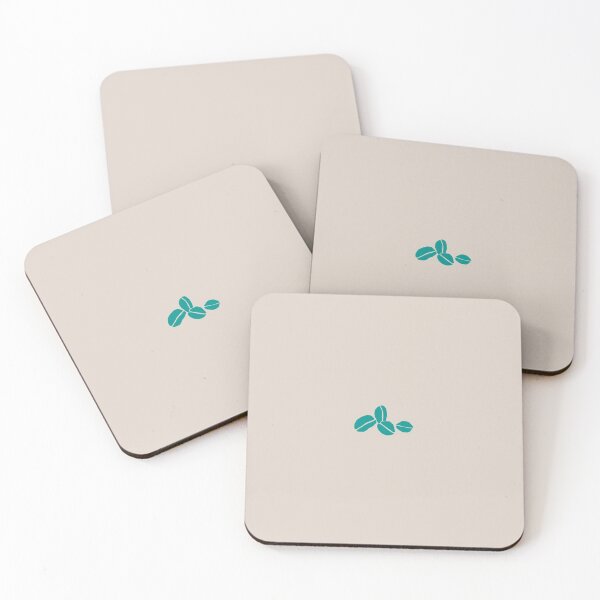 Item preview, Paper Coffee Beans Teal designed and sold by maggie-jm.