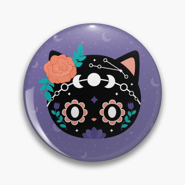 Item preview, Moon Sugarskull Cat  designed and sold by cynthia tizcareno.