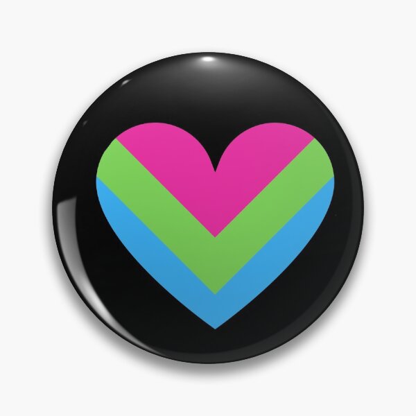 Item preview, Chevron Pride Flag Hearts - Polysexual designed and sold by thesassypanda.