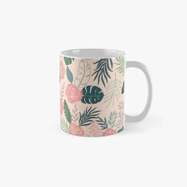 Tropical Floral Pattern Classic Mug