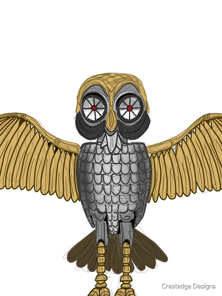 Bubo Sticker for Sale by Crestedge Designs