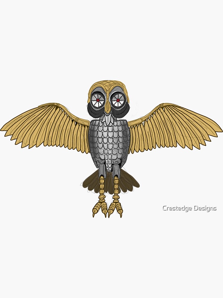 Bubo Sticker for Sale by Crestedge Designs