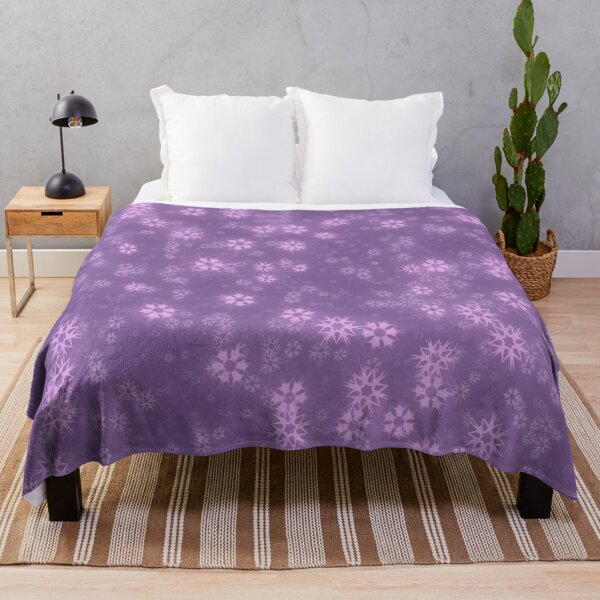 Item preview, Glowing Flowery Snowflakes - Lavender Purple designed and sold by Wizzles Emporium.
