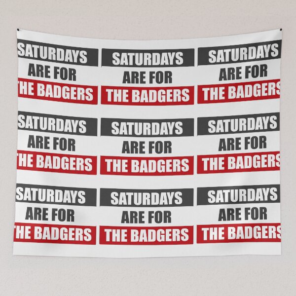 Item preview, Saturdays Are For The Badgers designed and sold by Sunny Side Up Creative.
