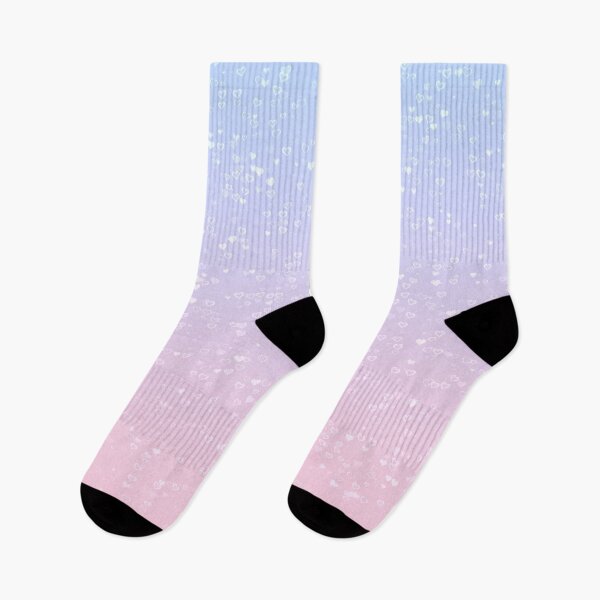 Item preview, Confetti Hearts - Light Pink Baby Blue Gradient designed and sold by Wizzles Emporium.