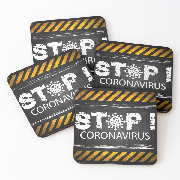 Item preview, Warning Danger STOP Coronavirus Covid - 19 designed and sold by Ross-Sergey.
