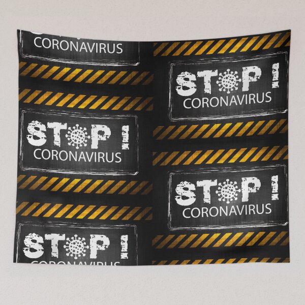 Item preview, Warning Danger STOP Coronavirus Covid - 19 designed and sold by Ross-Sergey.
