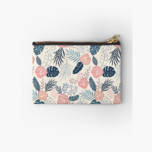 Item preview, Blue and Blush Tropical Floral Pattern designed and sold by Lauren Ullrich.