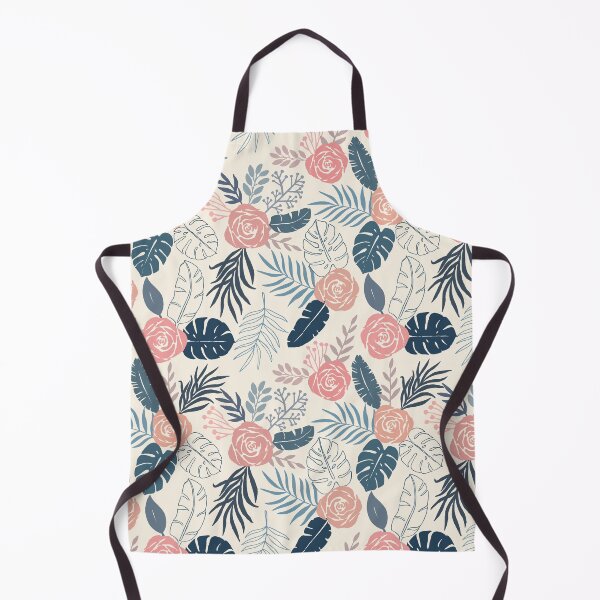 Item preview, Blue and Blush Tropical Floral Pattern designed and sold by Lauren Ullrich.
