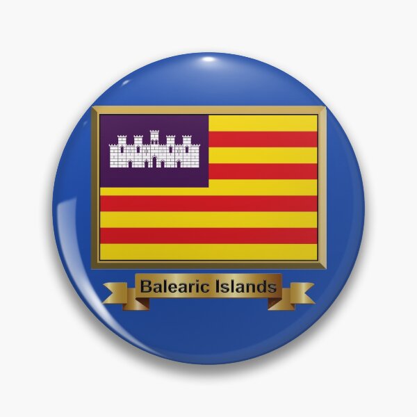 Item preview, Balearic Islands Flag Gifts, Stickers & Products (N) designed and sold by mpodger.