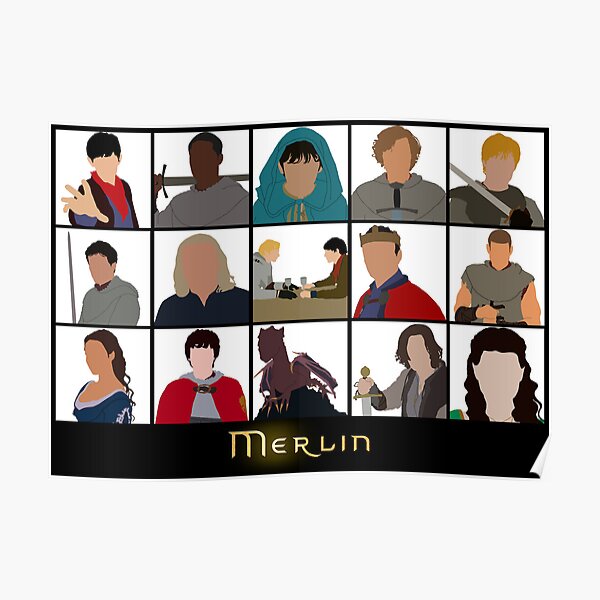 Characters Of Merlin Poster