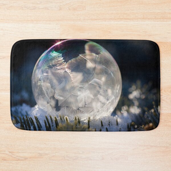 Item preview, Sunny Snowy Spruce Frozen Bubble designed and sold by Shelly Gunderson.