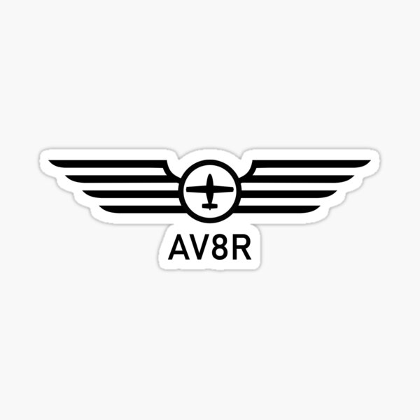 AV8R Wings Pilot Gear Sticker