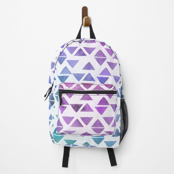 Item preview, Watercolor Triangles Pattern - Purple and Blue designed and sold by blueskywhimsy.