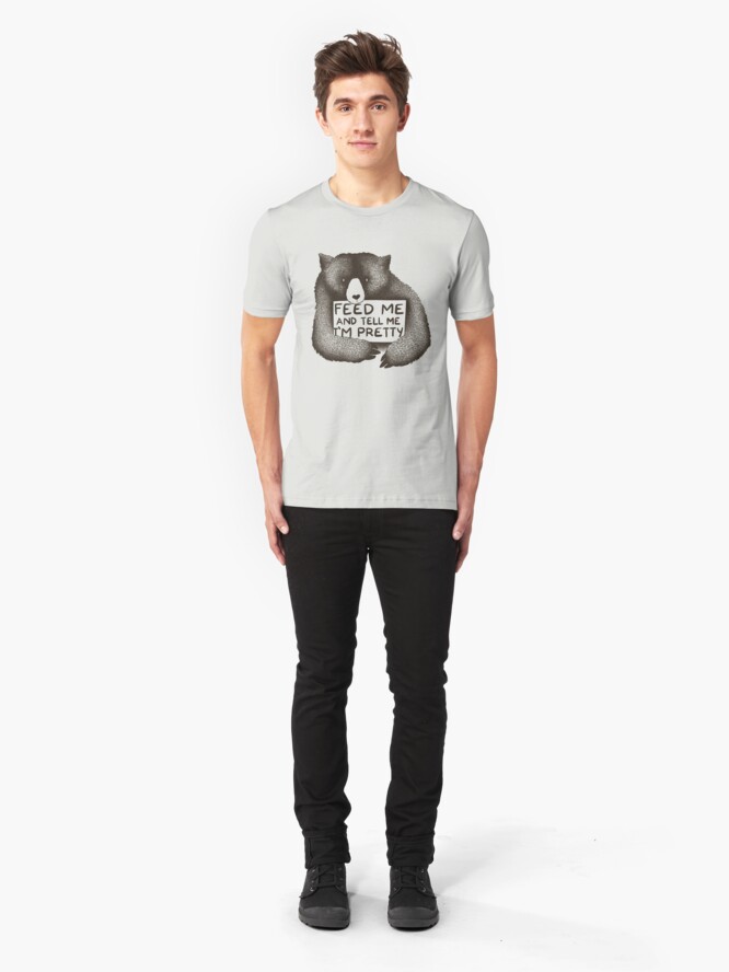 Alternate view of Feed Me and Tell Me I'm Pretty Slim Fit T-Shirt