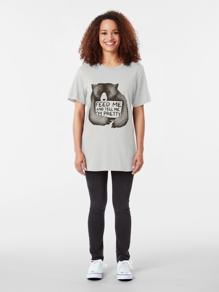 Alternate view of Feed Me and Tell Me I'm Pretty Slim Fit T-Shirt
