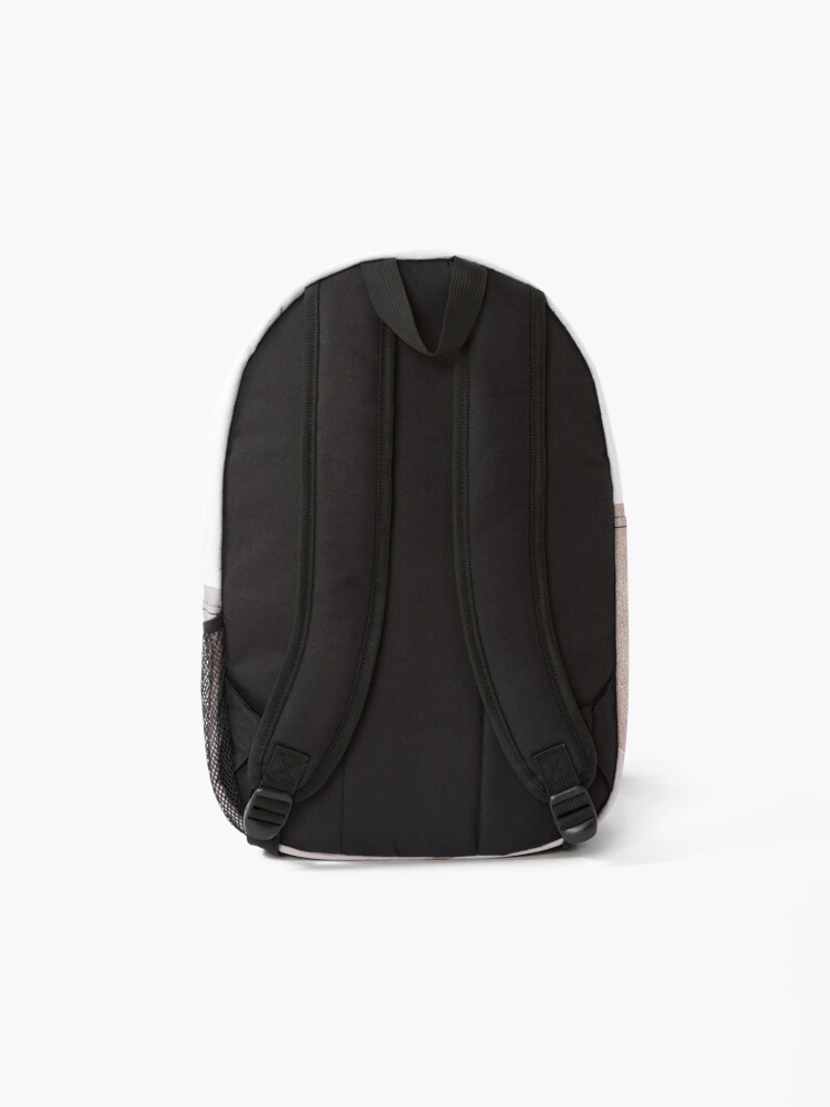 Alternate view of Blush Glamour Girly Trend Triangle Pattern Backpack