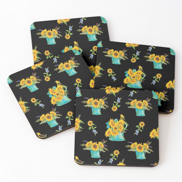 Item preview, Watering Can Full Of Sunflowers and Bird designed and sold by ColorfulMystic.