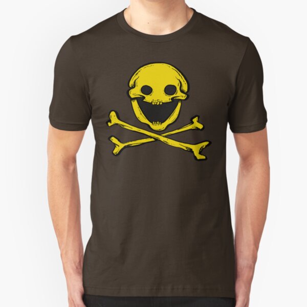 Oldskoolcheesy Jolly Roger Slim Fit T-Shirt