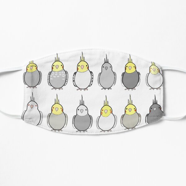 Flock of Cockatiels Mask
