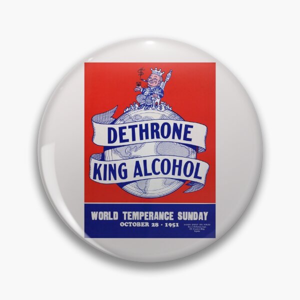 Item preview, Dethrone King Alcohol - World Temperance Sunday - 1951 designed and sold by warishellstore.