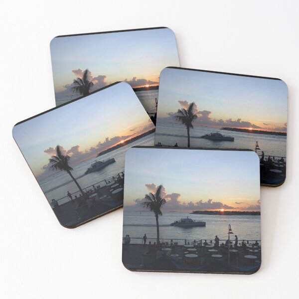 Item preview, Sun setting over Sunset Key designed and sold by aura2000.