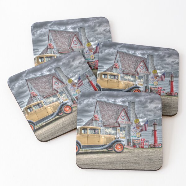 Item preview, Old Time Gas Station With Model A designed and sold by Shelly Gunderson.
