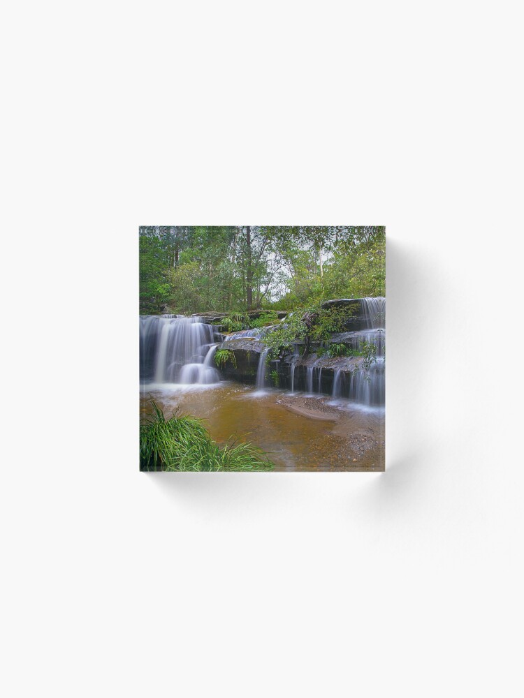 Alternate view of Balaka Falls, Carlingford, NSW Acrylic Block