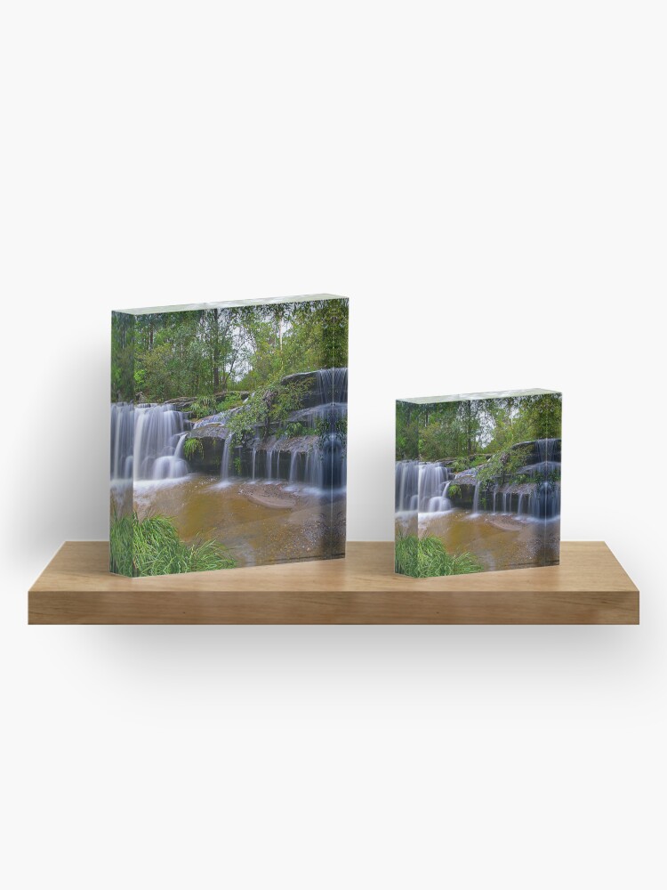 Alternate view of Balaka Falls, Carlingford, NSW Acrylic Block