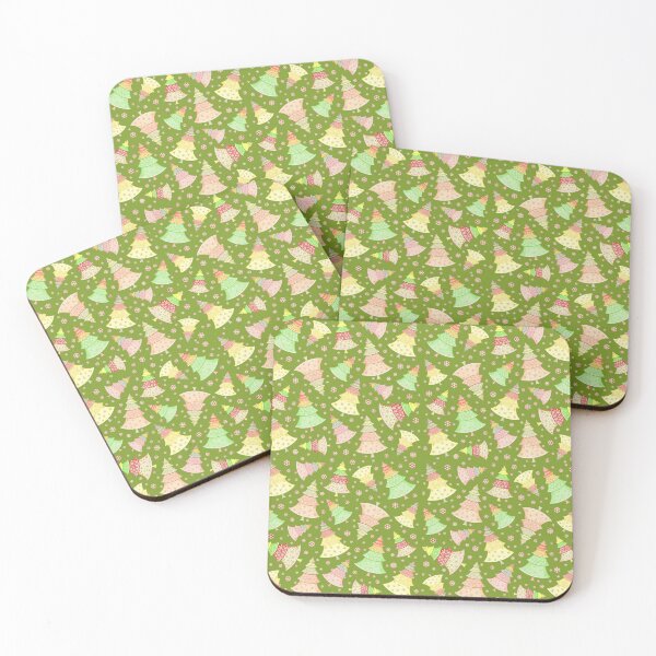 Item preview, Colorful Christmas Trees and Snowflakes Design designed and sold by SpookshowDesign.