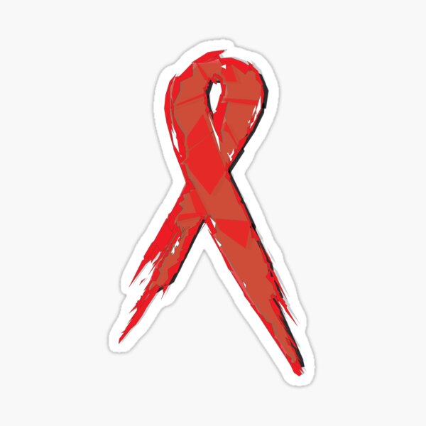 Red Ribbon Sticker