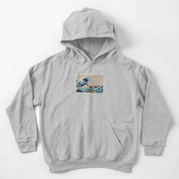 The Great Wave off Kanagawa by Katsushika Hokusai | Japanese Woodblock Print | Kids Pullover Hoodie