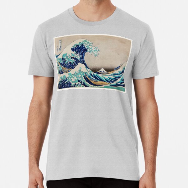 The Great Wave off Kanagawa by Katsushika Hokusai | Japanese Woodblock Print | Premium T-Shirt