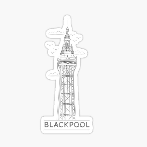Item preview, Blackpool tower  designed and sold by sarahlowedesign.