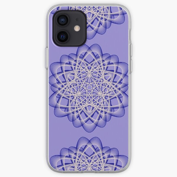 Abstract Blue Violet Atomic Swaps iPhone Soft Case