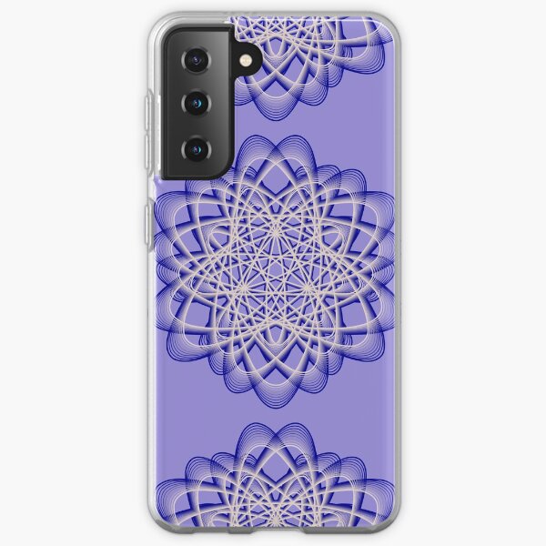 Abstract Blue Violet Atomic Swaps Samsung Galaxy Soft Case