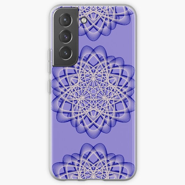 Abstract Blue Violet Atomic Swaps Samsung Galaxy Soft Case