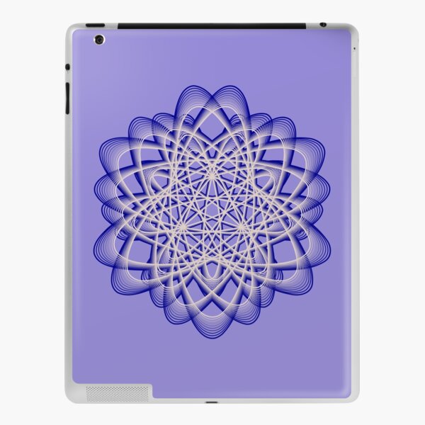 Abstract Blue Violet Atomic Swaps iPad Skin