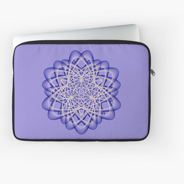 Abstract Blue Violet Atomic Swaps Laptop Sleeve