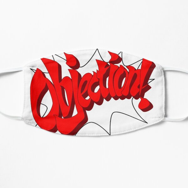 OBJECTION - Phoenix Wright Flat Mask