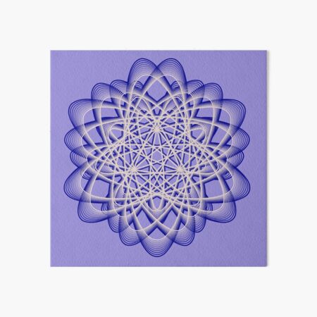 Abstract Blue Violet Atomic Swaps Art Board Print