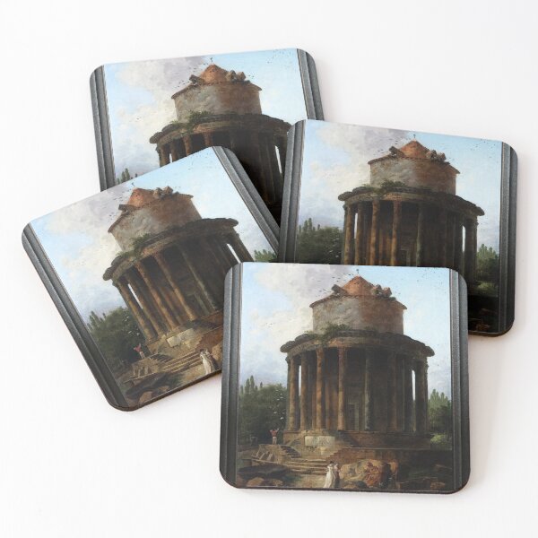 Item preview, Un Temple Circulaire Jadis Dédié by Hubert Robert Old Masters Classical Fine Art Reproduction designed and sold by Xzendor7 Digital Art Creations.