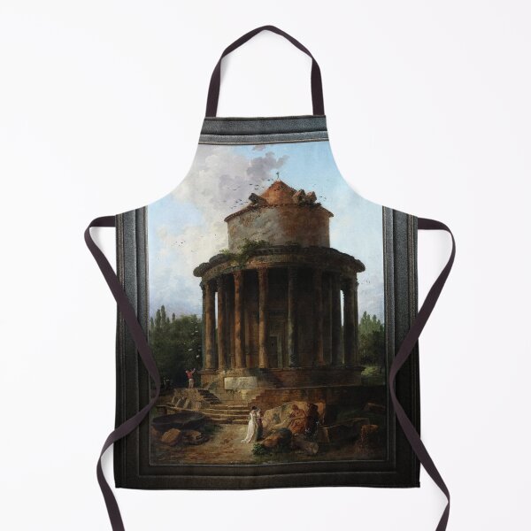 Aperçu de l'œuvre Un Temple Circulaire Jadis Dédié par Hubert Robert Vieux Maîtres Classique Fine Art Reproduction créée et vendue par Xzendor7 Digital Art Creations.