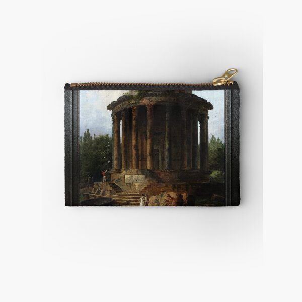 Aperçu de l'œuvre Un Temple Circulaire Jadis Dédié par Hubert Robert Vieux Maîtres Classique Fine Art Reproduction créée et vendue par Xzendor7 Digital Art Creations.