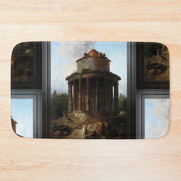 Item preview, Un Temple Circulaire Jadis Dédié by Hubert Robert Old Masters Classical Fine Art Reproduction designed and sold by Xzendor7 Digital Art Creations.