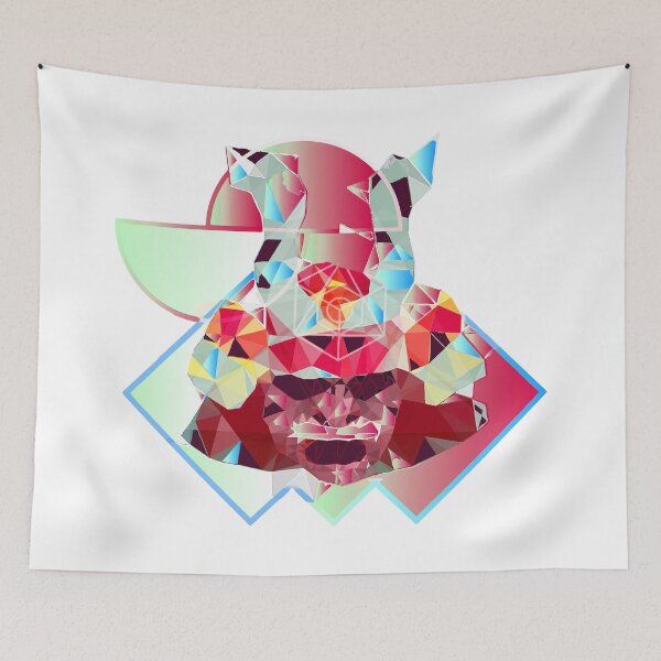 Item preview, Abstract Geo Samurai(blood red) designed and sold by DesignBros.