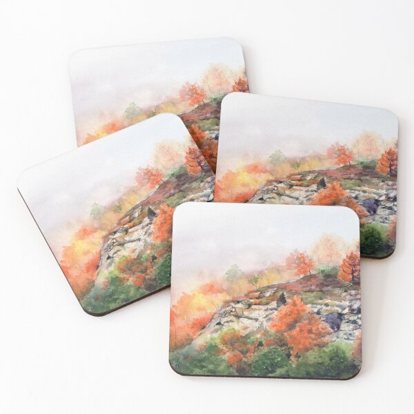 Item preview, Misty Pennsylvania Fall watercolor designed and sold by aleeshaburke.