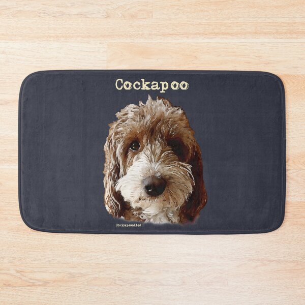 Item preview, Red and White Cockapoo Dog  designed and sold by Happy Dog Doodles.